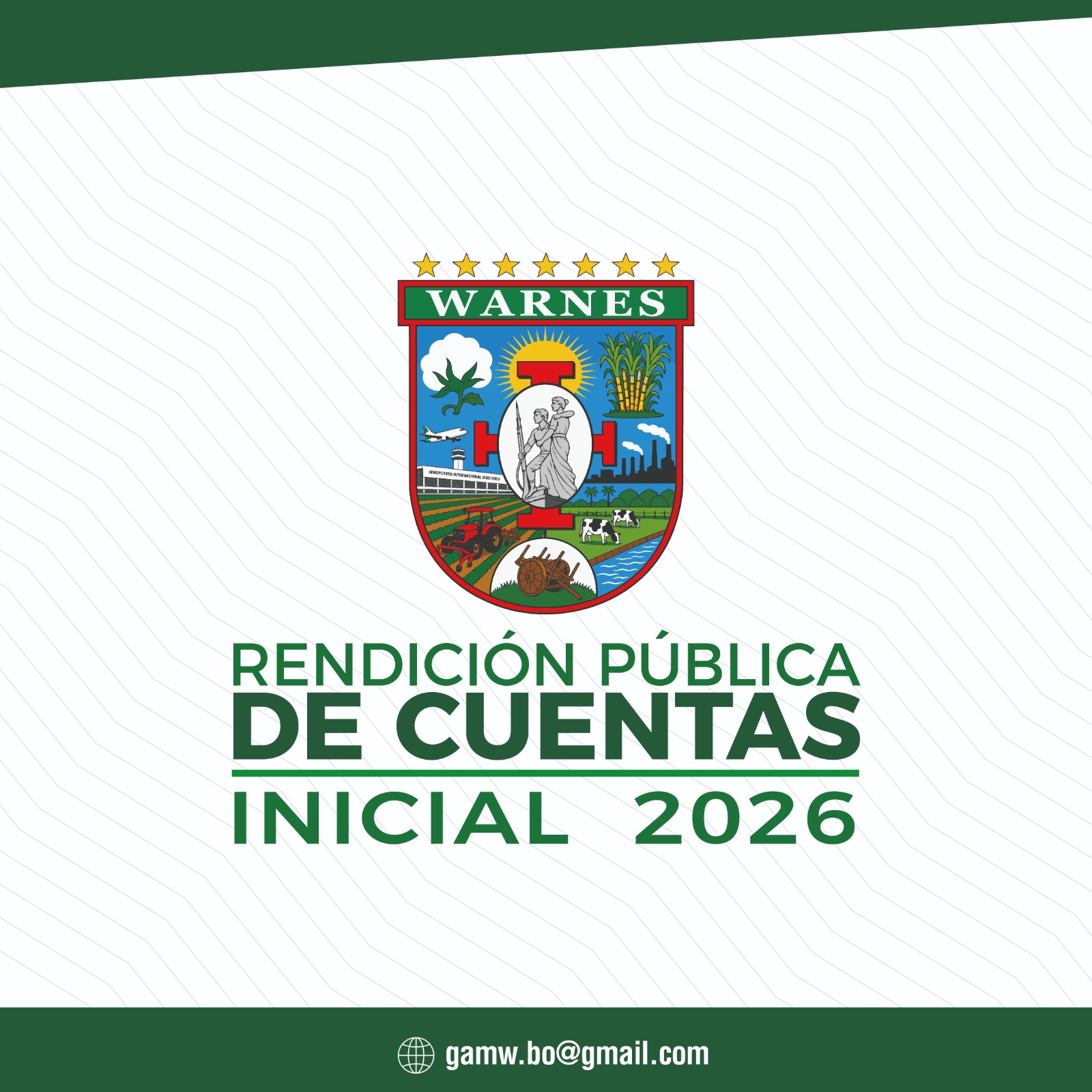 RENDICIÓN PÚBLICA DE CUENTAS INICIAL GESTIÓN 2026